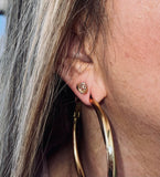 Herkimer Diamond Stud Earring