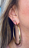 Herkimer Diamond Stud Earring