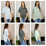 French Terry Side Slit Tees