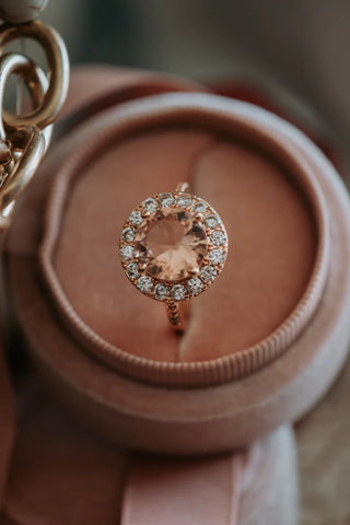 Rosalind Round Champagne Stone Ring
