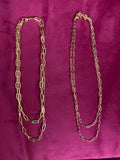 Gold Double Link Necklaces
