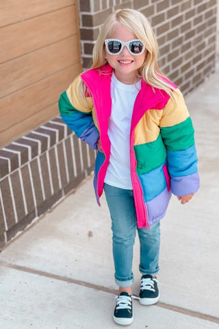 YOUTH Rainbow Puffer Jacket