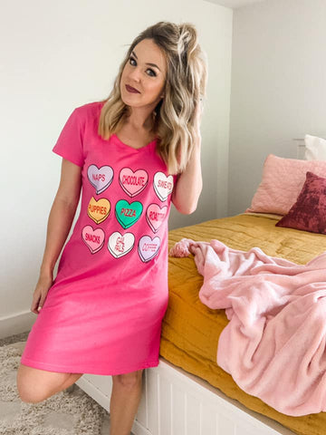 Candy Heart Sleep Shirt